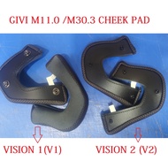 GIVI M30.3 &M11.0 / M30.2  PRESTO CHEEK PAD HELMET CHEEK PADDING