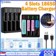 (✨Local Stock✨)18650 Battery Charger 4 Slots DC 5V Charger For 18650 14500 10440 Battery 3.7V Rechar