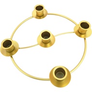 Advent Wreath Candle Holder, Christmas Candle Rings for Tapered Candles, Advent Wreath 5 Candle Hold