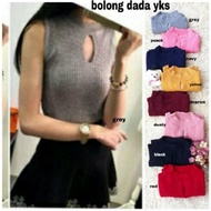 dandelia / Yukensi Bolong Dada(Ro) / tanktop / tangtop / rajut / knit / lengan buntung / blouse wani