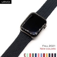 [HOT JUXXKWIHGWH 514] URVOI Band สำหรับ Apple Watch Braided Solo Loop Series 7 6SE5 4 3สายยืดได้สำหรับ IWatch 41 45มม. เส้นด้ายโพลีเอสเตอร์ Gen.5