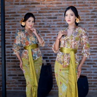 Kebaya Becomes A New Flea GAW1166 Velvet (Klepak) Bet V Shoulder Rempel Flower Sleeves 7/8(only keba