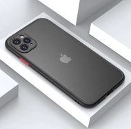 [ส่งจากไทย]Case iPhone 12Pro / iPhone12 / 12Mini / 12Pro Max เคสกันกระแทก ปุ่มสีผิวด้าน กันรอยกล้อง ขอบนิ่มหลังแข็ง