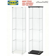 🔥READY STOCK🔥 IKEA Detolf Glass Door Cabinet rak kaca ikea kabinet ikea hitam putih rak display ikea cabinet display