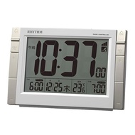 Rhythm (RHYTHM) Alarm Clock Radio Clock 8RZ223SR03 with Beep Alarm Temperature Calendar Light