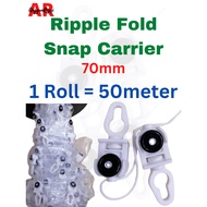 Snap Carrier - S Track Snap Carrier - Ripple Fold Snap Carrier - 1 Roll