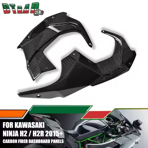 For Kawasaki NINJA H2 H2R 2015-2023 2024 Carbon Fiber Dash board Instrument Cover Dashpanel Side Pan