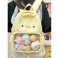 Kawaii Ita Backpack Ita Bag Cute Cartoon School Bag DIY Doll Display Transparent Backpack Travel Bac