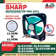 (12.5CM) SJ-E435M / SJ-E438MK / SJ-E438MS / SJ-E535M-BK / SJ-E538MK SHARP REFRIGERATOR FAN 12539JH-1
