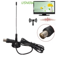 USNOW Digital Tv Antenna, 5dBi DVB-T/TV TV Antenna Freeview, Radio TV Aerial Black Free Channel Mini