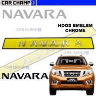 Nissan Navara 2016 to 2020 OEM Hood Emblem Chrome with sticker guide 2017 2018 2019