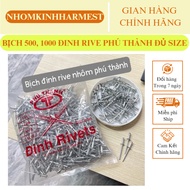 Pack of 500 Rive Phu Thanh retractable nails, all sizes 3x8, 3x10, 3 x12, 4x10, 4x12, 4x16, 4x19, 5x