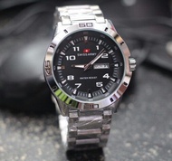 Jam Tangan Swiss Army Pria / Tali Rantai StainLess