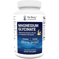 Dr. Berg  Glycinate 150ct – 4-in-1 Chelated for , Nerve,  & Stress Support*– w/ D3, B6 & Zinc – 4X L