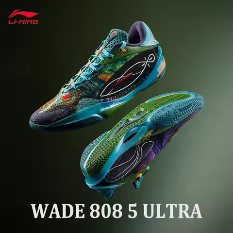 LI-NING WADE 808 5 ULTRA Menโs Basketball Shoes Featherlight Max Rebound Professional Sports Sneaker
