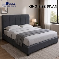 (Ready Stock) MESRA: Divan King Bed Frame Headboard Katil King Bed Furniture Murah king Bed Frame