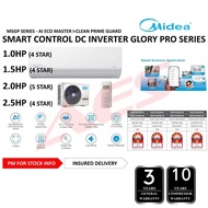 MIDEA 4⭐ 2.5HP 2.0HP 1.5HP 1.0HP Penyaman Udara Inverter Pintar / WIFI DC INVERTER AIRCOND MSGP