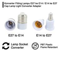 E14 to E27 Cap Lamp Light Converter Adapter