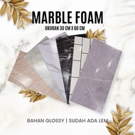 Marble Foam Wall Wallpaper 30 cm x 60 cm Has Glue