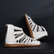 Botentik GL01 - Women's Gladiator Sandals Zipper Flat Sandal Flat