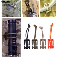 Buckle with Elastic Rope Triangle Molle System Webbing Finishing Fixing Storing Clip
