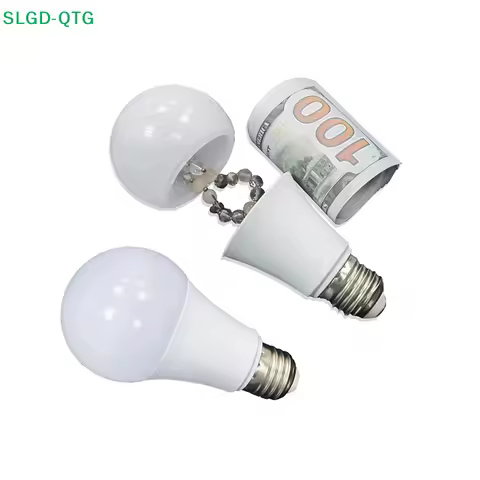 Hot! Creative Light Bulb Storage Box Private Money Jewels Box Secret Hidden Storage Bulb Compartment