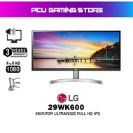 LG 29" 21:9 ULTRAWIDE FULL HD IPS MONITOR (29WK600)