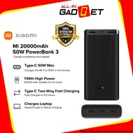 Xiaomi 20000mAh 50W Powerbank 3 | Type-C Two-Way Super Fast Charging Portable Powerbank