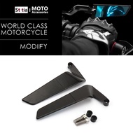 New Motorcycle Accessories Mirrors Black Wind Wing Adjustable Rotating Rearview Mirror For BMW CE04 
