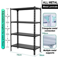 【Bearing 450kg】【Anti-rust】Steel rack Metal rack Heavy Duty Stante Grocery Rack storage rack