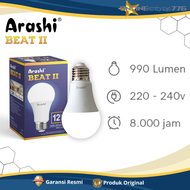 Arashi Bohlam Lampu LED BEAT II 7Watt Cahaya Putih Terang - GARANSI RESMI