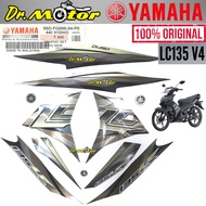 100% ORIGINAL YAMAHA LC135 LC 135 V4 V5 V6 STICKER STRIP BODY STRIPE GRAPHIC COVERSET MATT BLACK 55D