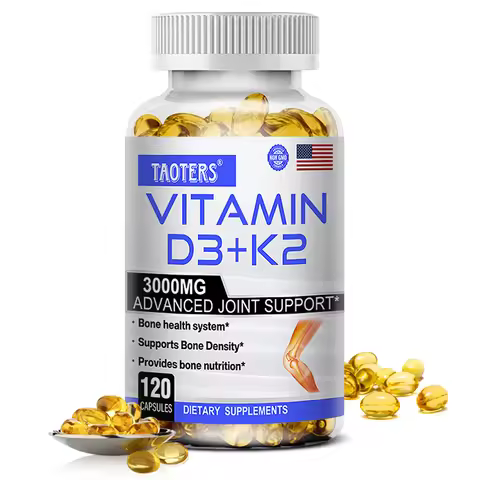 Vitamin D3 & K2 | Bone & Cardiovascular Health Support, Immune System Support, 120 Capsules