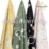 Gratong Crinkle Cringkle Dobby Rafflesia Fabric 0.5 Meters