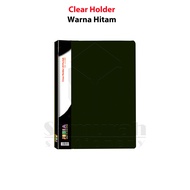 Map Clear Holder 40 Pocket Polos Folio Jenia / Album Plastik isi 40 lembar Kantong Bening / Map Kata