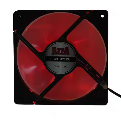 AZZA RL4R S12025L 12CM Chassis Fan 12V 0.35A 12025 With Light Cooling 120x120x25mm