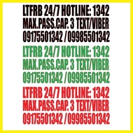 ✲ ◈ ☼ LTFRB 24/7 HOTLINE STICKER set