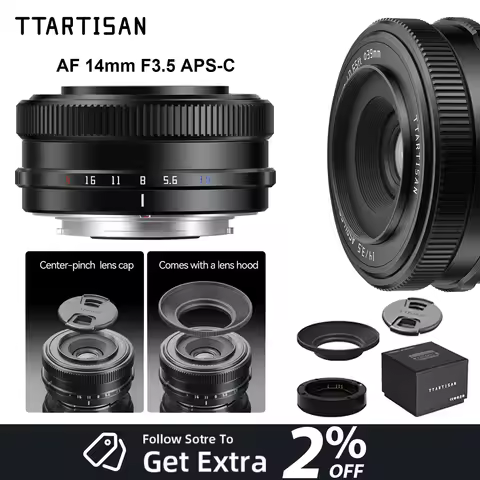 TTArtisan AF 14mm F3.5 APS-C Auto Focus Camera Lens for Fuji XF Sony E A6400 A6500 A6700 ZVE10 Human