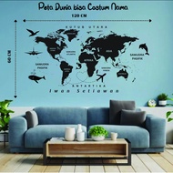 Large world map 60x120 cm cutting world map world map