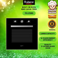 Dapur Masak Rubine Built In Oven RBO-LAVA-70SS RBO-CAVO-60BL Build In Oven Murah Besar Built In 60 L