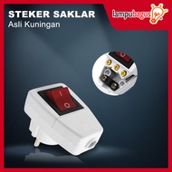 Steker Saklar Lampu On Off / Colokan Listrik On Off