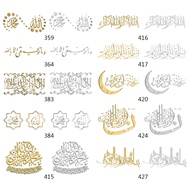 VA   Ramadan Festival Acrylic Mirror Gold and Silver Wall Sticker Muslim Islam Eid ramadan stickers for window