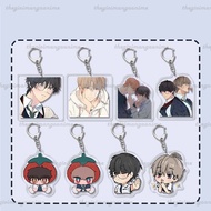 LOST AMONG THE CLOUD keychain printed with BL boylove anime mica in cute chibi acrylic