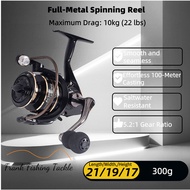 Yulian KSA/HE/AC Spinning Reel – 5.2/4.7:1, 6-10kg Drag, Full Metal, CNC Handle, 1000–7000