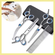 Pet Dog Grooming Scissors Curved Cut Sharp Edges Animal Cat Hair Clippers Barber Scissors Sharp Edge
