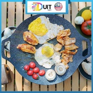 DM Kuali Panggang Korean Grill Pan Barbecue Camping Outdoor Camping BBQ Stove Korea Non Stick Roasti