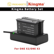 [KINGMA] Suitable For 2pcs Battery and Charger Set for Insta360 ONE X2 / Insta360 X3