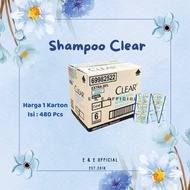 [ 1 CARTON ] CLEAR SHAMPOO biru SACHET RENCENGAN CLEAR ANTI-DANDRUFF SHAMPOO/