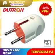 Steker Arde Bulat / Colokan Listrik Pin Kuningan DUTRON DV-SAB-01