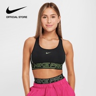 Nike Girls Pro Swoosh Sport Bra  - Black